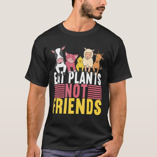 Essen Pflanze Freunde Veganen Veggie Veganismus T-Shirt (Vorderseite)