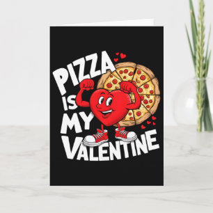Essen Pizza Ist Mein Valentin Starker Herz Meme Va Karte