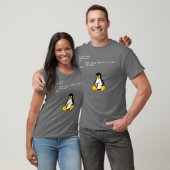 Essen Pizza Tu Loop Linu Geek Nerd Penguin T-Shirt (Unisex)