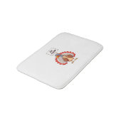 Essen Pizza Türkei Erntedank Erwachsene Vegan Funn Badematte (Schrägansicht)