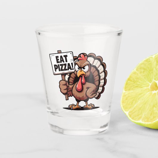 Essen Pizza Türkei Shot Glass Schnapsglas (Vorderseite)
