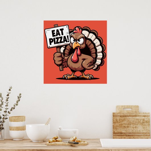 Essen Pizza Turkey Poster (Küche)