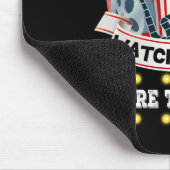 Essen Popcorn Spielfilme ignorieren die Welt Funny Mousepad (Ecke)