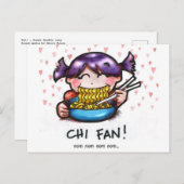 Essen! - Ramen Noodle Liebe Postkarte (Vorne/Hinten)