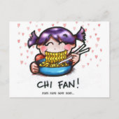Essen! - Ramen Noodle Liebe Postkarte (Vorderseite)