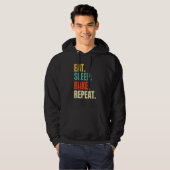 Essen Schlaf Backen Backbäckerei Backbaker Cool Ba Hoodie (Vorne ganz)