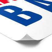 Essen Schlaf Baseball spielen Poster (Ecke)