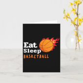 Essen Schlaf Basketball Karte (Gelbe Blume)