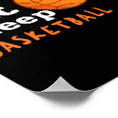 Essen Schlaf Basketball Poster (Ecke)