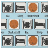 Essen Schlaf Basketball Stoff (Nahaufnahme)