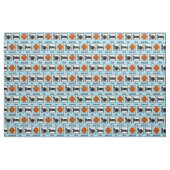 Essen Schlaf Basketball Stoff (Fat Quarter (45,7 x 55,9 cm))