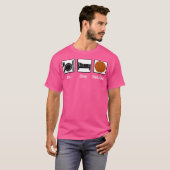 Essen Schlaf Basketball T-Shirt (Vorne ganz)