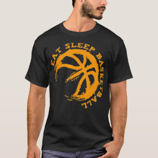 Essen Schlaf Basketball T-Shirt
