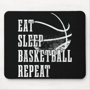 Essen Schlaf Basketball Wiederholen Basketball Spi Mousepad