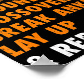 Essen Schlaf Basketball Wiederholen Spaß Geschenk Poster (Ecke)