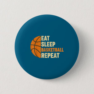Essen Schlaf Basketball wiederholen Sportfans Bask Button