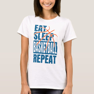 ESSEN SCHLAF BASKETBALL WIEDERHOLEN T-Shirt
