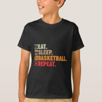 Essen Schlaf Basketball Wiederholung Boy Girl Bask