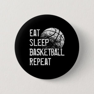 Essen Schlaf Basketball Wiederholung für Männer Fr Button