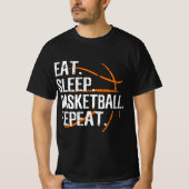 Essen Schlaf Basketball Wiederholung - Geschenk fü T-Shirt (Vorderseite)