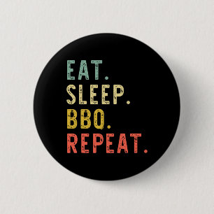 Essen Schlaf Bbq Wiederholen Rbecue Rbeque Lustig Button
