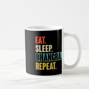 Essen Schlaf Bhangra Wiederholung - Vintage Bhangr Kaffeetasse