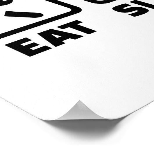 Essen Schlaf Boule Poster (Ecke)