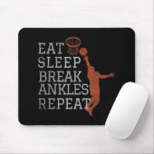 Essen Schlaf Break Ankles Wiederholen Basketball S Mousepad (Mit Mouse)