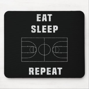 Essen Schlaf Bysketbyll Wiederholung Mousepad