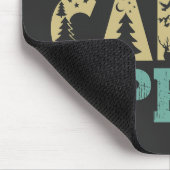 Essen Schlaf Camp Wiederholung Camping Lover Mousepad (Ecke)