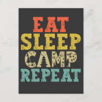 Essen Schlaf Camp Wiederholung Camping Lover
