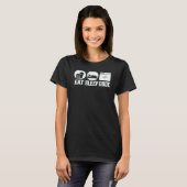 Essen Schlaf Code Software Programmierung T-Shirt (Vorne ganz)