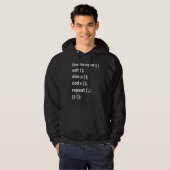 Essen Schlaf Code Wiederholen Softwareentwicklung  Hoodie (Vorne ganz)