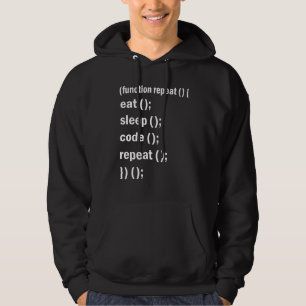 Essen Schlaf Code Wiederholen Softwareentwicklung Hoodie