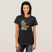 Essen Schlaf Codierung Programmierung Computer B T-Shirt (Vorne ganz)
