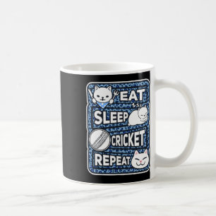 Essen Schlaf Cricket Wiederholen Jungen Mädchen Ki Kaffeetasse