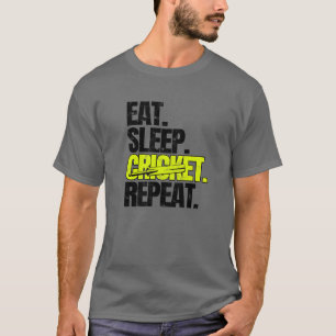 ESSEN SCHLAF CRICKET WIEDERHOLEN Sport T-Shirt