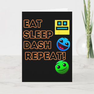 Essen Schlaf Dash Wiederholen Videospiel Geometrie Karte