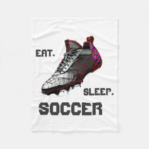 Essen Schlaf Fußball Urban Soccer Boot Kinder Fußb Fleecedecke