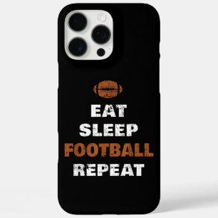 Essen Schlaf Fußball Wiederholen Liebe Fußball Vin iPhone 16 Pro Max Hülle