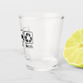 Essen Schlaf Gerecycelt Schnapsglas (Rechts)