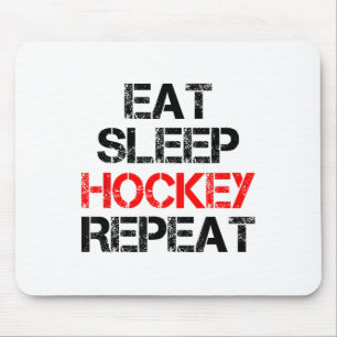 Essen Schlaf Hockey Wiederholen Eis Feld Eislaufen Mousepad