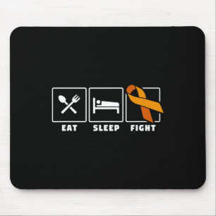 Essen Schlaf Kampf Leukämie Blutkrebs-Bewusstsein Mousepad