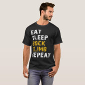 Essen Schlaf Klettern T-Shirt (Vorne ganz)