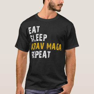 essen Schlaf krav maga T-Shirt