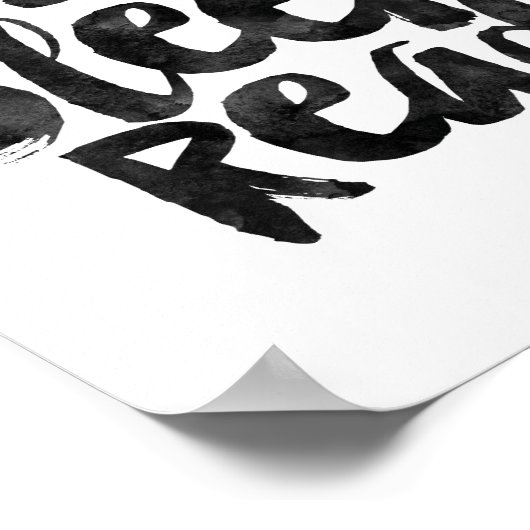 Essen Schlaf lesen Poster (Ecke)