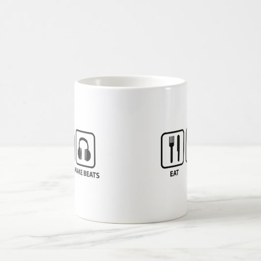 Essen Schlaf machen Beats Kaffee Tasse (Mittel)