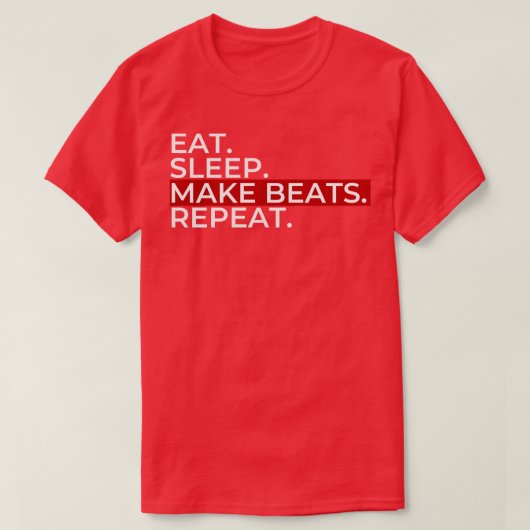 Essen Schlaf machen Beats T-Shirt (Design vorne)
