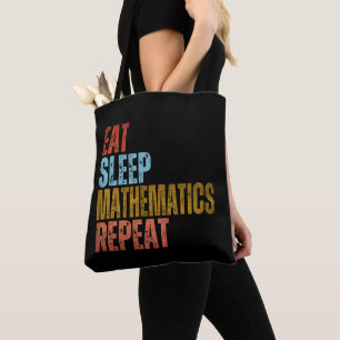 ESSEN SCHLAF MATHEMATIK WIEDERHOLEN  TASCHE