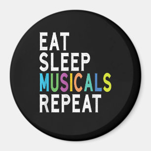Essen Schlaf Musical Wiederholen, Geschenke für Br Magnet